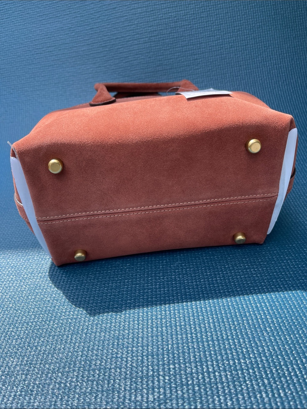 Coach Suede Satchel in Rust Orange - Picture 11 of 11